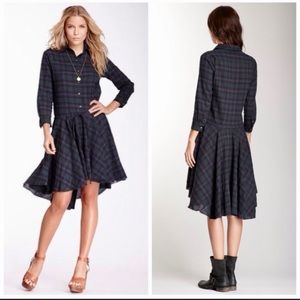 Willow & Clay Plaid Shirtdress Sz XS